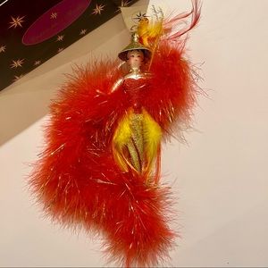 Christopher Radko  Italian Feather Showgirl Icicle Ornament